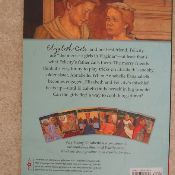 Very Funny Elizabeth American Girl Book Colonial America Nostalgia - NEW - Picture 2 of 7
